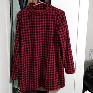 Lands End flannel dress